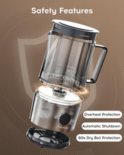 Load image into Gallery viewer, Milk Frother, Electric Milk Steamer, Coffee Frother, Milk Frothers 5-in-1 Automatic Warm and Cold Milk Foamer for Coffee, Latte, Cappuccino, Macchiato, Hot Chocolate, 17 Ounce-Gray