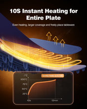 Load image into Gallery viewer, Food Warming Mat, iTRUSOU Electric Warming Tray Full Surface Heating to Keep Food Warm or Thawing, Versatile Food Warmer with 3 Temperature Setting for Parties Buffets Gatherings Holidays Daily Use