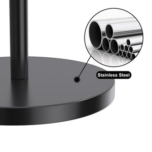 Toilet Paper Holder Stand(with Reserve Function), Free-Standing Spare Rolls Storage Holder, Stainless Steel