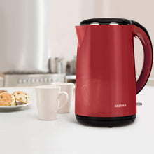 Load image into Gallery viewer, Secura Original Stainless Steel Double Wall Electric Water Kettle 1.8 Quart with Auto Shut-Off &amp; Boil-Dry Protection, Black Onyx SWK-1701DA/HB-3227B