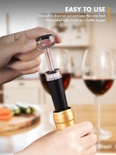 Load image into Gallery viewer, Rechargeable Electric Wine Gift Set - Aerator, Vacuum Stoppers, Foil Cutter and Bottle Opener for Home Bar and Outdoor Parties