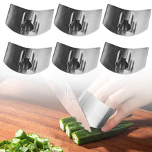 Load image into Gallery viewer, Stainless Steel Finger Guard, 2023 New Finger Protector for Cutting Food, Premium Slicing Tool Finger Protector Finger Protectors when Cutting, Slicing, Dicing, Chopping Vegatables (6 Pcs)