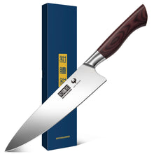 Load image into Gallery viewer, Fillet Knife 7 Inch, Professional High Carbon Stainless Steel Boning Knife for Meat, Ultra Sharp Japanese Fish Fillet Knives with Ergonomic Wood Handle