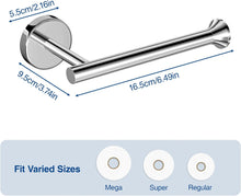 Load image into Gallery viewer, niffgaff 2 Pack Modern Stainless Steel Toilet Paper Holder: Wall-Mounted &amp; Stand