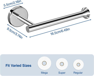 niffgaff 2 Pack Modern Stainless Steel Toilet Paper Holder: Wall-Mounted & Stand