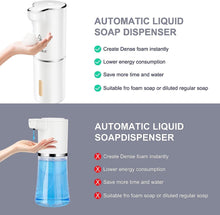 Load image into Gallery viewer, Secura Foaming Soap Dispenser, 10oz/300ml Touchless Automatic Soap Dispenser with Adjustable Volume Control, Rechargeable Hands Free Soap Dispenser for Kitchen, Bathroom White