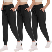 Load image into Gallery viewer, TNNZEET Women's Joggers with Pockets - High Waisted Sweatpants Tapered Leg Drawstring Lightweight Athletic Pants