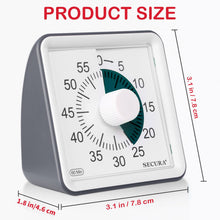 Load image into Gallery viewer, Secura 60-Minute Visual Timer, Classroom Timer, Countdown Timer for Kids and Adults, Time Management Tool for Teaching (Blue &amp; Blue)