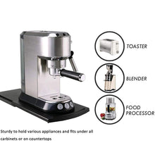 Load image into Gallery viewer, HauSun Handy Sliding tray Sliding Tray Mat for Coffee Maker,Kitchen Appliance Moving Caddy,Countertop Stoage for Air Fryer, Blender, Stand Mixer,Food Processors,1 set