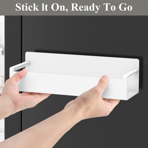 4 Pack Magnetic Spice Rack Organizer for Refrigerator and Oven, Black Fridge Organizers and Storage for Kitchen