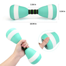 Load image into Gallery viewer, 2PACK Aquatic Exercise Dumbbells, EVA Foam Barbells, Water Weights for Pool Exercise, Water Dumbbells for Men Women Water Workouts, Swimming Training