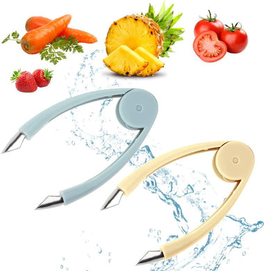 Multifunctional Pineapple Eye Remover, 2024 New Pineapple Corer and Slicer Pineapple Cutter, Premium Pineapple Peeler Quickly Cut and Remove Stems From Fruits Strawberry Stem Remover Tool (2)