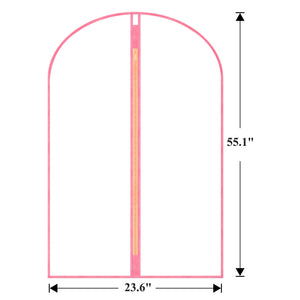 Garment Bags Cover for Hanging Clothes Gowns, 23.6’’×39.1’’,5 Pack Black