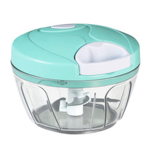 Load image into Gallery viewer, Manual Food Chopper Vegetable Cutter, Hand String Vegetable Chopper Onions Cutter for Vegetable Fruits Nuts BPA Free Food Safe Material, 550ml Gray