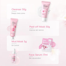 Load image into Gallery viewer, Sakura Skincare Set for Teen Girls, Complete 34PCS Face Care Kit, Christmas Pamper Gift Set for Women &amp; Teenage Girls, Hydrating &amp; Nourishing Travel-Friendly Daily Facial Skincare Routine