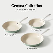 Load image into Gallery viewer, Redchef Nonstick Frying Pans Set, Ceramic Pan Skillet, Non Toxic Pans for Cooking, 8&quot; 9.5&quot; 11&quot; Ceramic Frying Pan Set PFAS &amp; PTFE &amp; PFOA Free with Stay Cool Handle, Dishwasher &amp; Oven Safe, Beige White