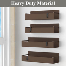 Load image into Gallery viewer, 4 Pack Magnetic Spice Rack Organizer for Refrigerator and Oven, Black Fridge Organizers and Storage for Kitchen