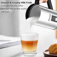 Load image into Gallery viewer, Secura Milk Frother, Electric Milk Steamer Stainless Steel, 8.4oz/250ml Automatic Hot and Cold Foam Maker and Milk Warmer for Latte, Cappuccinos, Macchiato, 120V