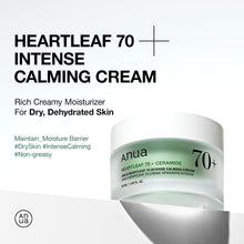 Load image into Gallery viewer, ANUA Heartleaf 70 Intense Calming Cream with Ceramide, Panthenol, Heartleaf extract, Korean Skin care - (50ml /1.69Fl. Oz)