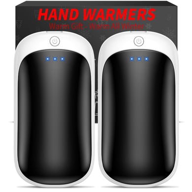 2 Pack Hand Warmers Rechargeable, USB 2 in 1 Hand Warmers Reusable, Quick Charge Portable Hand Warmers, Pocket Size Electric Handwarmers, Gifts for Christmas, Outdoor, Indoor, Hunting, Camping