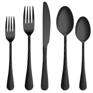 MUTNITT 30 Pcs Silverware Set Service for 6,Premium Stainless Steel Flatware Set,Mirror Polished Cutlery Utensil Sets,Durable Kitchen Eating Tableware Sets,Include Fork Knife Spoon,Dishwasher Safe