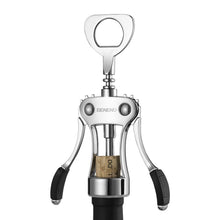 Load image into Gallery viewer, Beneno Wine Opener, Zinc Alloy Premium Wing Corkscrew with Multifunctional Bottles Opener, Sharp Wine Corkscrew with Ergonomic Non-Slip Wing Handle, Upgrade