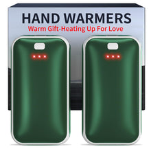 Load image into Gallery viewer, Hand Warmers Rechargeable, 2 Pack Electric Hand Warmer, Reusable Portable Pocket Heater USB Handwarmers, Gifts for Men, Women, Indoor, Outdoor, Hiking, Skiing, Camping, Hunting Accessories