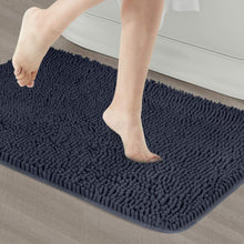Load image into Gallery viewer, Secura Bathroom Rugs, 47 x 28 Inches, Extra Soft &amp; Thick, Absorbent Water Bath Mat, Machine Washable Non-Slip Bath Mats for Bathroom, Shower, and Tub, Home Decor Accessories (Gray)