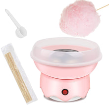 Load image into Gallery viewer, Outamateur Cotton Candy Machine,Homemade Cotton Candy Maker with Large Splash-Proof Plate,10 Bamboo Sticks and Sugar Scoop for Home Birthdays,Family Parties,Festivals,Weddings (White)