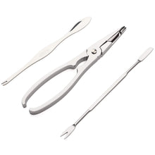 Load image into Gallery viewer, Lobster Crab Leg Cracker Seafood Tools and Nuts Pick Forks Set includes 2 Crab Lobster Cracker 6 Stainless Steel Forks - Shellfish Lobster Crab Leg Shell (Seafood Tools)