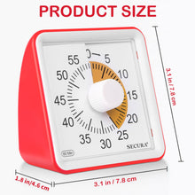 Load image into Gallery viewer, Secura 60-Minute Visual Timer, Classroom Timer, Countdown Timer for Kids and Adults, Time Management Tool for Teaching (Blue &amp; Blue)