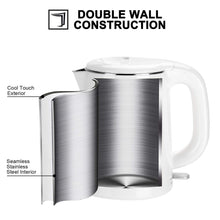 Load image into Gallery viewer, Secura Stainless Steel Double Wall Electric Kettle Water Heater for Tea Coffee w/Auto Shut-Off and Boil-Dry Protection, 1.0L (Orange) SWK-1001DO/HB-K012