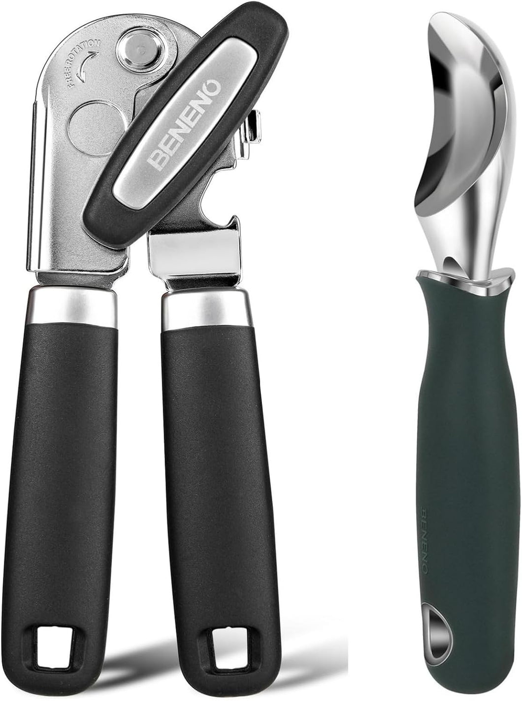 Beneno Can Opener with Ice Cream Scoop Bundle