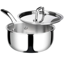 Load image into Gallery viewer, Duxtop Whole-Clad Tri-Ply Stainless Steel Saucepan with Lid, 3 Quart, Kitchen Induction Cookware