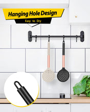 Load image into Gallery viewer, Kitchen Ladle Strainer Set of 2 Large Slotted Spoon with High Heat Resistant BPA Free Non Stick Cooking Skimmers For Draining and Frying (Grey and Teal Blue)