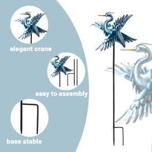 Load image into Gallery viewer, WONDER GARDEN Wind Spinners Outdoor - 2 Pack Small Metal Flamingo Wind Spinner Windmill, Wind Sculpture for Yard Patio Lawn Decor