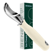 Load image into Gallery viewer, Beneno Heavy Duty Ice Cream Scoop - Upgraded Anti-Fracture Design, Comfortable Grip Long Handle, Effortless Scooping &amp; Dishwasher Safe, Black