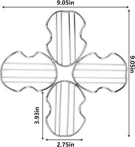 Taco Holder Stand Set of 6 Stainless Steel Taco Holders for the Individual Serving, Soft or Hard Taco Shell Holder, Taco Tray Plates