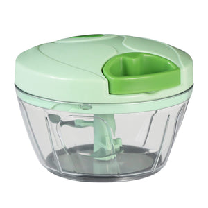 Manual Food Chopper Vegetable Cutter, Hand String Vegetable Chopper Onions Cutter for Vegetable Fruits Nuts BPA Free Food Safe Material, 550ml Gray