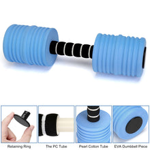 Load image into Gallery viewer, Aquatic Exercise Dumbbells, Water Weights for Pool Exercise, 2PACK EVA Foam Water Dumbbells for Youth Women Water Workouts, Swimming Training