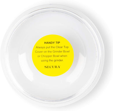 Secura Replacement Clear Top Cover for Secura Coffee & Spice Grinder SP-7412 and SP-7446, Only fit for Stainless Bowls
