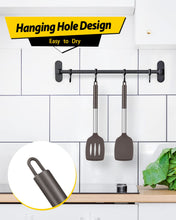 Load image into Gallery viewer, Pack of 2 Silicone Solid Turner, Non Stick Slotted Kitchen Spatulas, High Heat Resistant BPA Free Cooking Utensils, Ideal Cookware for Fish, Eggs, Pancakes(Black)