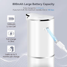Load image into Gallery viewer, Secura Foaming Soap Dispenser, 10oz/300ml Touchless Automatic Soap Dispenser with Adjustable Volume Control, Rechargeable Hands Free Soap Dispenser for Kitchen, Bathroom White