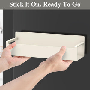 4 Pack Magnetic Spice Rack Organizer for Refrigerator and Oven, Black Fridge Organizers and Storage for Kitchen