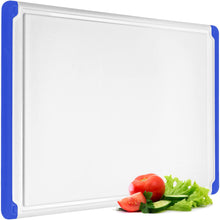 Load image into Gallery viewer, Large Cutting Boards for Kitchen - 18 x 12 Inch Plastic Dishwasher Safe Cutting Board with Deep Juice Groove - Non-Slip, Durable Carving Board for Vegetables, Fruits and Meats
