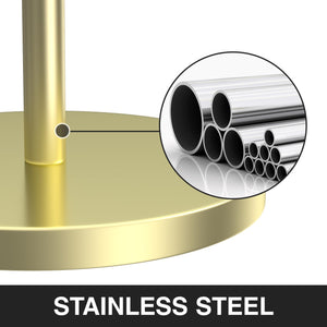 Toilet Paper Holder Stand(with Reserve Function), Free-Standing Spare Rolls Storage Holder, Stainless Steel
