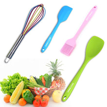 Load image into Gallery viewer, Kitchen Utensil Set - 11 Cooking Utensils - Colorful Silicone Kitchen Utensils - Nonstick Cookware with Spatula Set - Colored Best Kitchen Tools Kitchen Gadgets (Khaki)