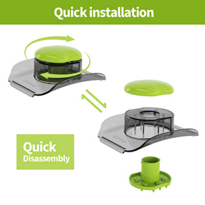 Mandoline Slicer Vegetable Slicer With 2 L Container for Potatoes, Tomatoes, Cucumbers, Carrots With 10 Blades White