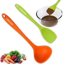 Load image into Gallery viewer, Kitchen Utensil Set - 11 Cooking Utensils - Colorful Silicone Kitchen Utensils - Nonstick Cookware with Spatula Set - Colored Best Kitchen Tools Kitchen Gadgets (Khaki)