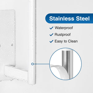 Paper Towel Holder Under Cabinet - Stainless Steel Paper Towel Holder Wall Mount, Self-Adhesive or Drilling, Matte Black Towel Rack for Kitchen Organization and Storage, Kitchen Paper Roll Holder